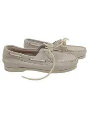 Vorschaubild 1 von Herren Bootsschuhe Schnürschuhe Beige Gr. 40 Wildleder Casual Maritim