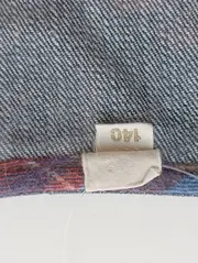 Vorschaubild 3 von Kinder Freizeitkleid Gr. 140 Blau Kariert Baumwolle Vintage