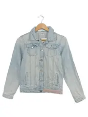 Vorschaubild 1 von Kinder Jeansjacke Gr. 164 (13-14 Jahre) Hellblau Stickerei Pailletten Casual
