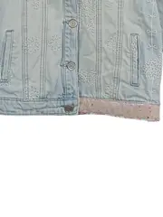 Vorschaubild 4 von Kinder Jeansjacke Gr. 164 (13-14 Jahre) Hellblau Stickerei Pailletten Casual
