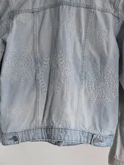 Vorschaubild 5 von Kinder Jeansjacke Gr. 164 (13-14 Jahre) Hellblau Stickerei Pailletten Casual