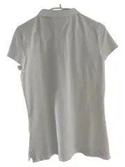 Vorschaubild 2 von Damen Poloshirt Gr. 40 Weiß Preppy Kurzarm Polo Shirt