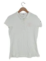 Vorschaubild 1 von Damen Poloshirt Gr. 40 Weiß Preppy Kurzarm Polo Shirt