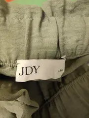 Vorschaubild 2 von Damen Stoffhose Weites Bein Grün Gr. 32 Elastischer Bund