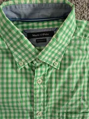 Vorschaubild 4 von Herren Kurzarmhemd kariert Grün Gr. M Casual