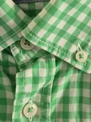 Vorschaubild 3 von Herren Kurzarmhemd kariert Grün Gr. M Casual