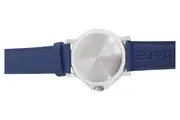 Vorschaubild 3 von Damen Armbanduhr Blau Silber Leder Edelstahl Ø 35mm Casual Uhr