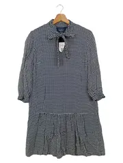 Vorschaubild 1 von Damen Blusenkleid Gr. 36/S Blau Grafisch Modern Minikleid