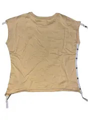 Vorschaubild 2 von Kinder T-Shirt Gr. 140 Beige Casual Logo Print Kurzarm Baumwolle