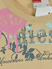 Vorschaubild 5 von Kinder T-Shirt Gr. 140 Beige Casual Logo Print Kurzarm Baumwolle