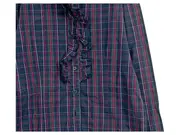 Vorschaubild 3 von Benetton Kinder Hemdbluse Kariert Langarm Rüschen Herbst Gr. 152