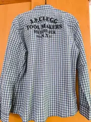 Vorschaubild 2 von Herren Freizeithemd Karohemd Gr. L Blau Weiß Baumwolle Langarm