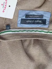 Vorschaubild 3 von MARC O POLO Herren Pullover Gr. M/50 Beige V-Ausschnitt Baumwolle Klassisch