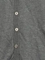 Vorschaubild 2 von EDC Damen Strickjacke Gr. 38/M Grau Casual Langarm