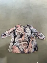 Vorschaubild 5 von Damen Bluse Gr. 44 Mehrfarbig Abstrakt Reißverschluss