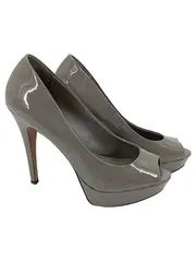 Vorschaubild 2 von Peeptoe High Heels Plateau Pumps Grau Gr. 39 Elegant Modisch Damen