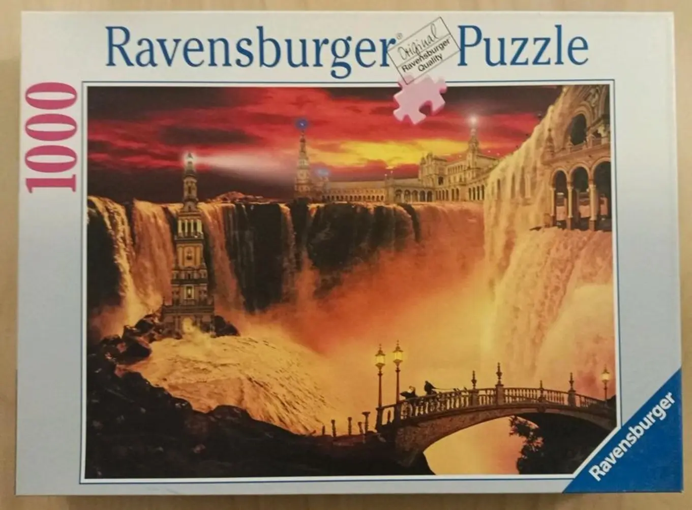 RAVENSBURGER Puzzle Rauschender Wasserfall 1000 Teile Fantasy Motiv