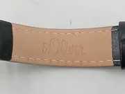 Vorschaubild 3 von Damen Armbanduhr Schwarz Leder Klassisch Elegant Modell 3331 L4668