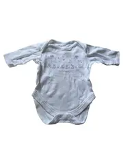 Vorschaubild 1 von Baby Body Gr. 50 Weiß Langarm Tiermotive Baumwolle