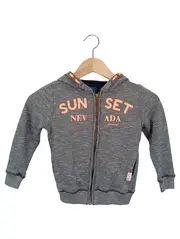 Vorschaubild 1 von Kinder Strickjacke Hoodie Gr. 122 Grau Casual