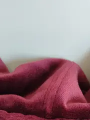 Vorschaubild 3 von Damen Samt Kapuzenpullover Schnürung Rot Gr. 38/M