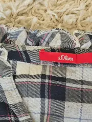 Vorschaubild 7 von Damen Bluse Kariert Mehrfarbig Modern Langarm Gr. 36 S