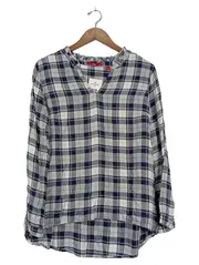 Vorschaubild 1 von Damen Bluse Kariert Mehrfarbig Modern Langarm Gr. 36 S