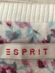 Vorschaubild 2 von Nachthemd Damen Gr. 42/XL Weiß Blumenmuster Langarm Viskose