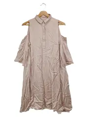 Vorschaubild 1 von & OTHER STORIES Damen Freizeitkleid Gr. 36/S Beige Cold Shoulder Viskose