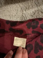 Vorschaubild 3 von Girls Leggings Leopardenmuster Rot Kinder Gr. 164 Animal-Print