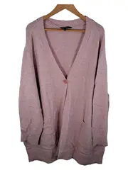 Vorschaubild 1 von Damen Strickjacke Rosa Gr. 54 Cardigan Oversized Plus Size
