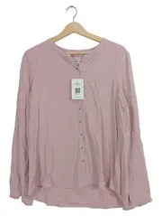 Vorschaubild 1 von Damen Hemdbluse Rosa Gr. 40 L Casual Viskose Langarm