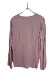 Vorschaubild 2 von Damen Hemdbluse Rosa Gr. 40 L Casual Viskose Langarm