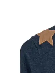 Vorschaubild 2 von Damen Freizeitkleid Gr. 36;S Blau Sterne Baumwolle Casual