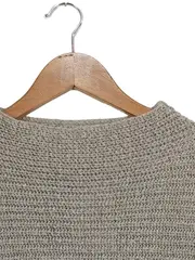 Vorschaubild 2 von Damen Pullover Gr. 40/L Grau Strick Casual Langarm