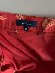 Vorschaubild 3 von A-Linienrock Blumenmuster Rot Gr. 38/M Midirock Bohemian Vintage