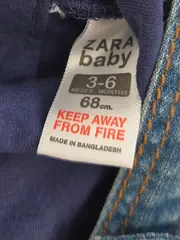 Vorschaubild 5 von Latzkleid Mädchen Gr. 68 Blau Casual Baumwolle Freizeitkleid