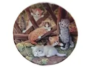 Vorschaubild 1 von Sammelteller Katzenkinder Treffpunkt Gartenzaun Porzellan 20cm