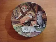 Vorschaubild 3 von Sammelteller Katzenkinder Treffpunkt Gartenzaun Porzellan 20cm