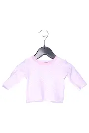 Vorschaubild 1 von Bornino Hemdbluse Kinder Gr. 50 Rosa Punkte Langarm Klassisch Preppy