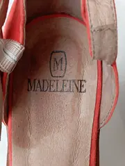 Vorschaubild 3 von Plateausandalen Damen Gr. 39 Rot Elegant Keilabsatz Schleife