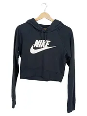 Vorschaubild 1 von Damen Kapuzenpullover Hoodie Schwarz Gr. 34/XS Casual Cropped