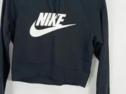 Vorschaubild 4 von Damen Kapuzenpullover Hoodie Schwarz Gr. 34/XS Casual Cropped