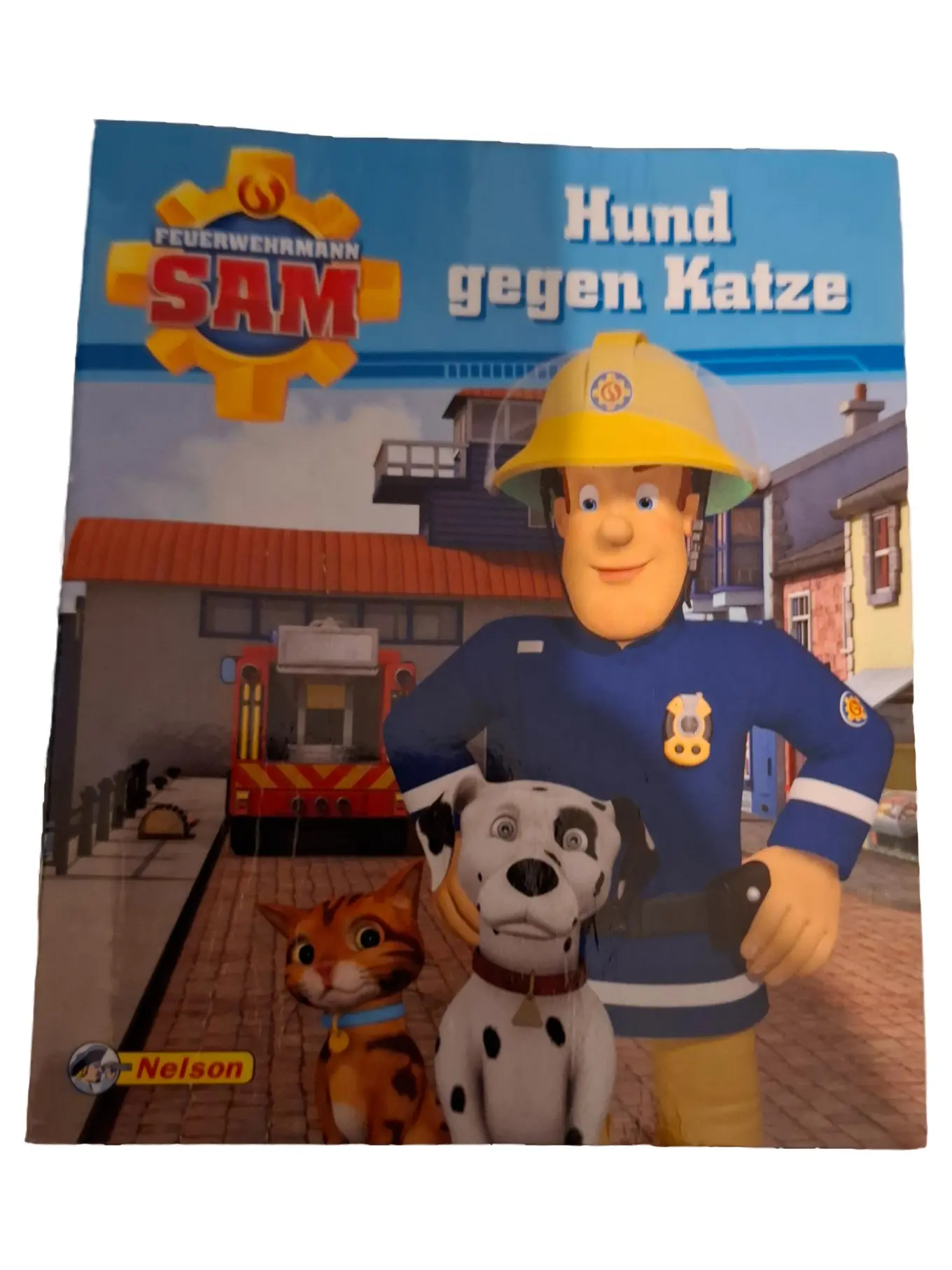 Feuerwehrmann Sam Buch Hardcover Nelson Verlag Kinder Hund Katze