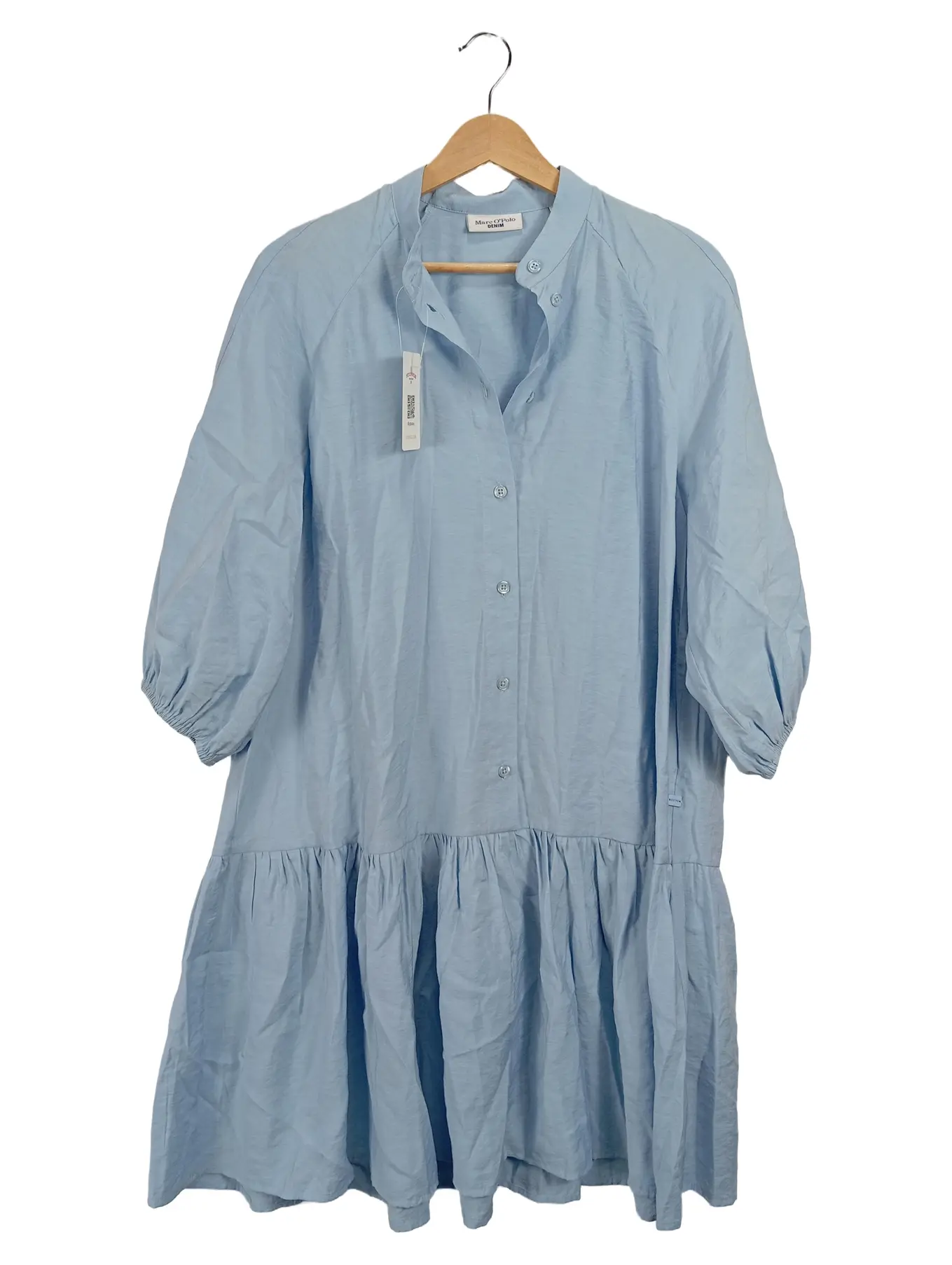 MARC O'POLO Damen Freizeitkleid Gr. 36 Blau Casual Modal Polyester