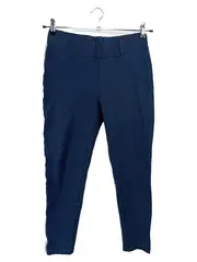 Vorschaubild 1 von DRESSIN Damen Stoffhose Blau Gr. 42 XL Seitenstreifen Elegant