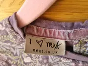 Vorschaubild 5 von Langarmshirt Mädchen Lila Blumenmuster Baumwolle Gr. 116
