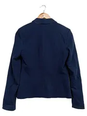 Vorschaubild 2 von Damen Blazer Gr. 34/XS Blau Klassisch Business Baumwolle