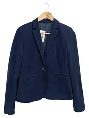 Vorschaubild 1 von Damen Blazer Gr. 34/XS Blau Klassisch Business Baumwolle