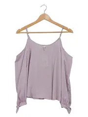 Vorschaubild 1 von Damen Bluse Cold Shoulder Langarm Lila Gr. XS